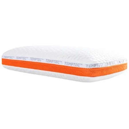 Verda Low Profile Medium Plush Charcoal Memory Foam Pillow